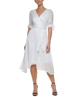DKNY Short Sleeve Faux Wrap Dress \u0026 Reviews - Dresses - Women - Macy's